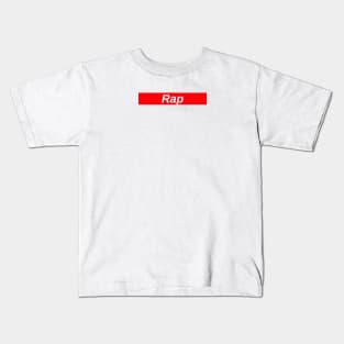 Rap // Red Box Logo Kids T-Shirt